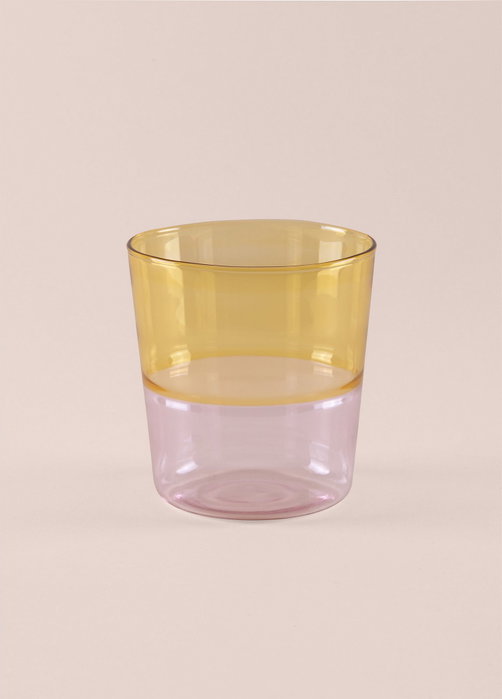 Hermia Taza de Vidrio Amarillo 320 ml